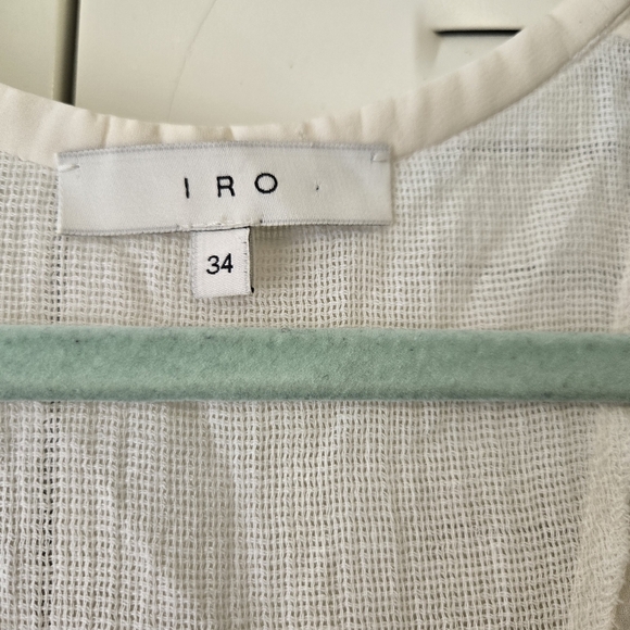 IRO Brady Mini Dress Off White Size 34/Small - Picture 4 of 11